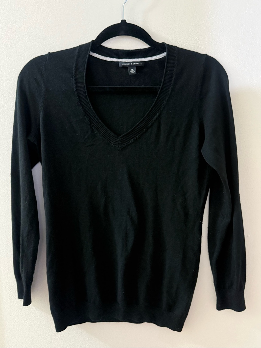 Banana Republic Women’s Black V-Neck Sweater